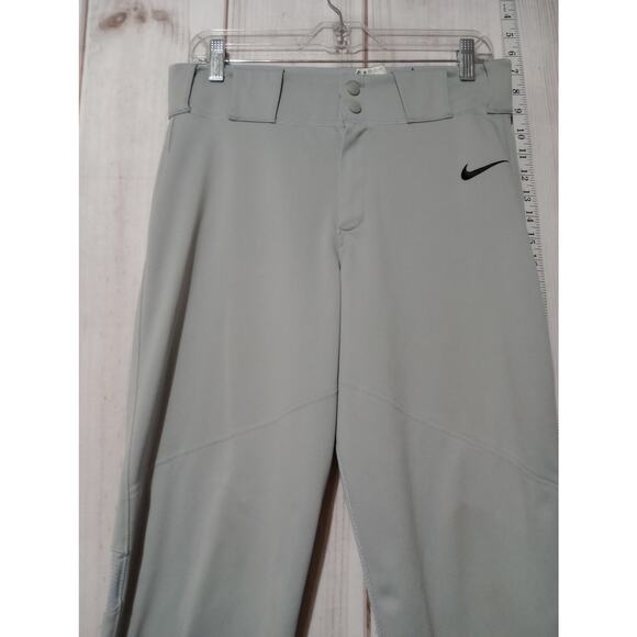 Nike Baseball Pants Mens Medium Gray BSBL Dri Fit Breathable Athletic Polyester - Picture 2 of 12